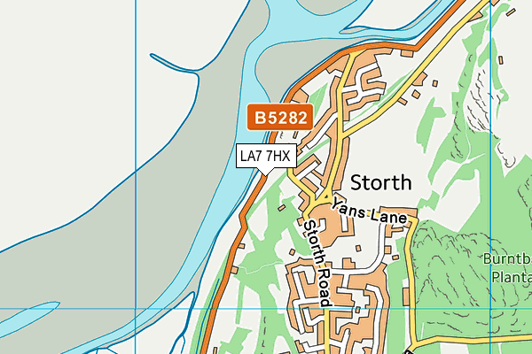 LA7 7HX map - OS VectorMap District (Ordnance Survey)