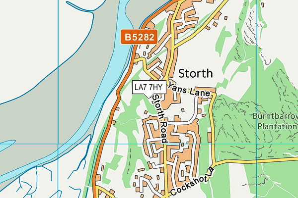 LA7 7HY map - OS VectorMap District (Ordnance Survey)