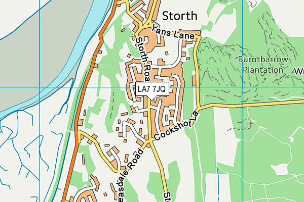 LA7 7JQ map - OS VectorMap District (Ordnance Survey)