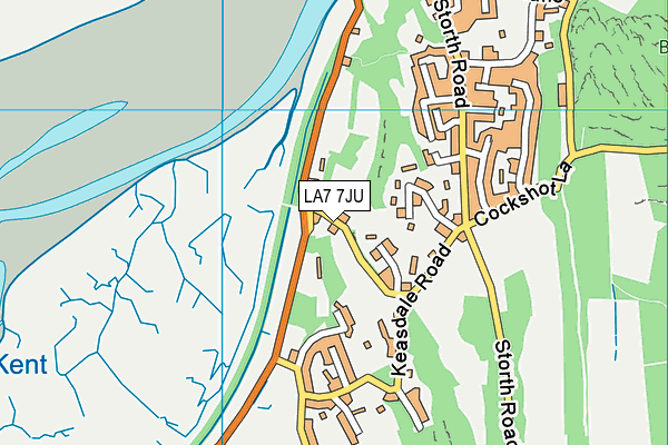 LA7 7JU map - OS VectorMap District (Ordnance Survey)