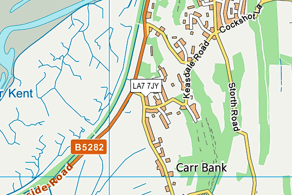 LA7 7JY map - OS VectorMap District (Ordnance Survey)