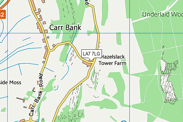 LA7 7LG map - OS VectorMap District (Ordnance Survey)