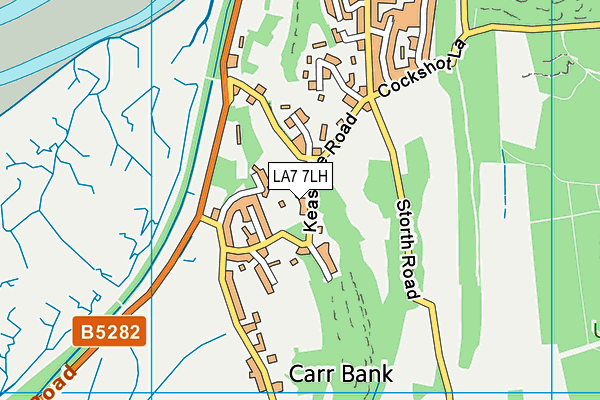LA7 7LH map - OS VectorMap District (Ordnance Survey)