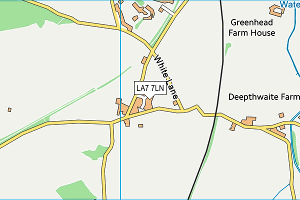 LA7 7LN map - OS VectorMap District (Ordnance Survey)