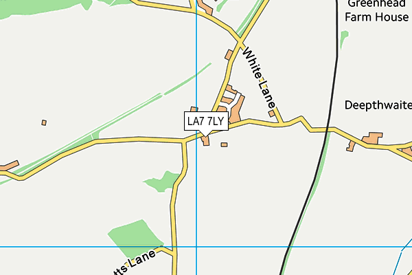 LA7 7LY map - OS VectorMap District (Ordnance Survey)
