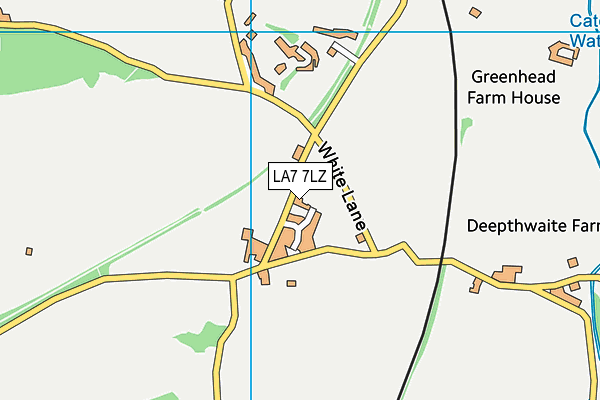 LA7 7LZ map - OS VectorMap District (Ordnance Survey)