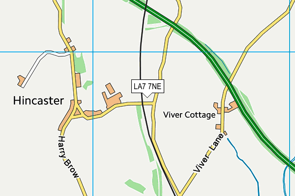LA7 7NE map - OS VectorMap District (Ordnance Survey)