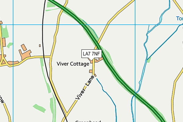 LA7 7NF map - OS VectorMap District (Ordnance Survey)