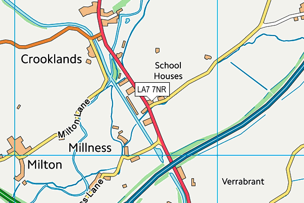 LA7 7NR map - OS VectorMap District (Ordnance Survey)