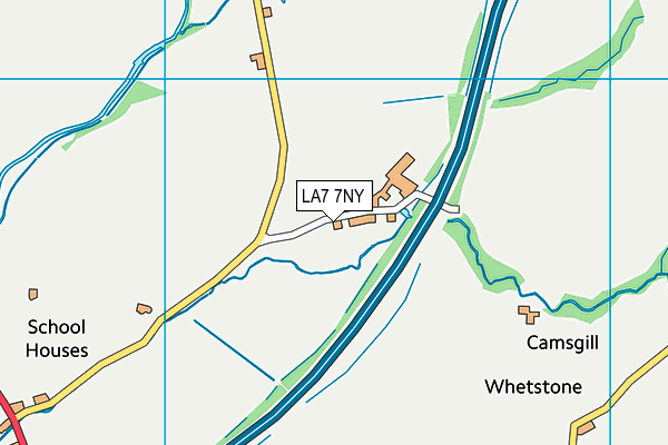 LA7 7NY map - OS VectorMap District (Ordnance Survey)