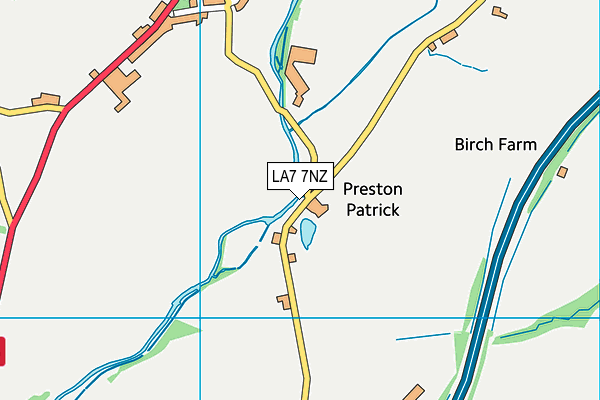 LA7 7NZ map - OS VectorMap District (Ordnance Survey)