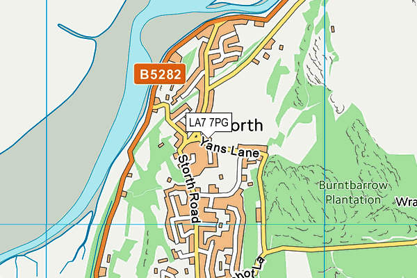 LA7 7PG map - OS VectorMap District (Ordnance Survey)