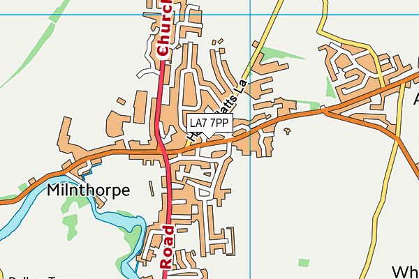 LA7 7PP map - OS VectorMap District (Ordnance Survey)