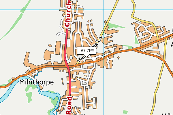 LA7 7PY map - OS VectorMap District (Ordnance Survey)