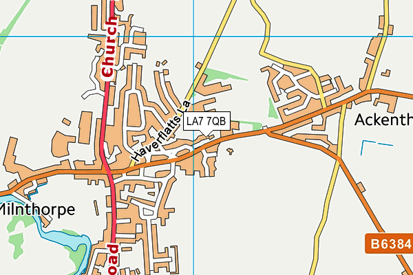 LA7 7QB map - OS VectorMap District (Ordnance Survey)