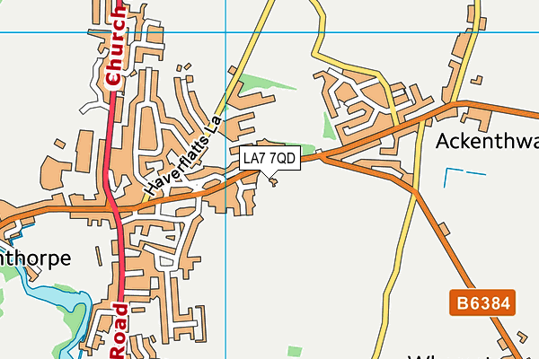 LA7 7QD map - OS VectorMap District (Ordnance Survey)