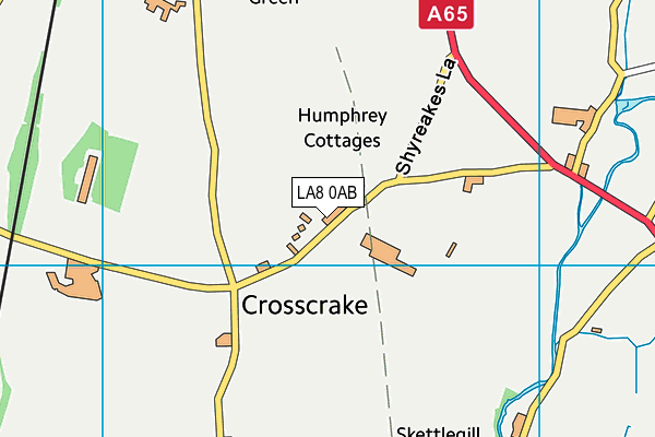 LA8 0AB map - OS VectorMap District (Ordnance Survey)