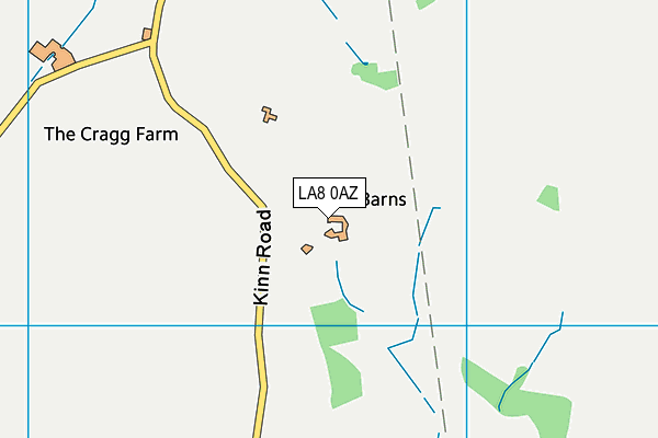 LA8 0AZ map - OS VectorMap District (Ordnance Survey)