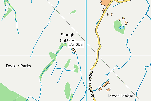 LA8 0DB map - OS VectorMap District (Ordnance Survey)