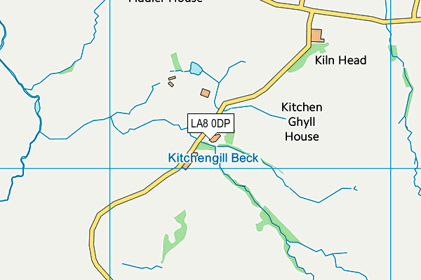 LA8 0DP map - OS VectorMap District (Ordnance Survey)