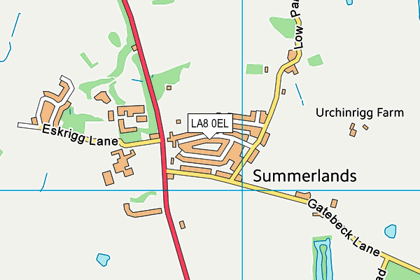 LA8 0EL map - OS VectorMap District (Ordnance Survey)