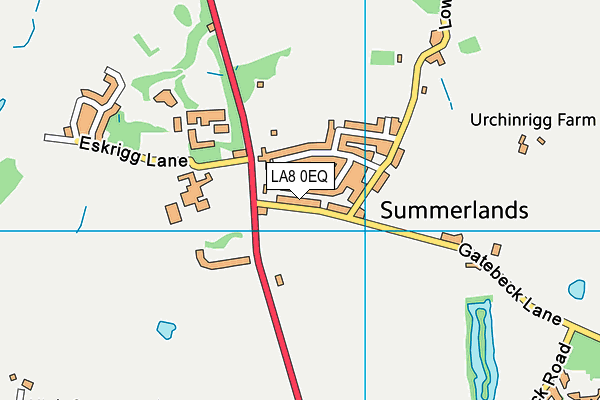 LA8 0EQ map - OS VectorMap District (Ordnance Survey)