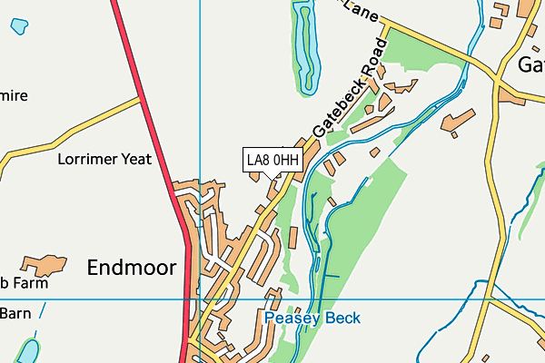 LA8 0HH map - OS VectorMap District (Ordnance Survey)