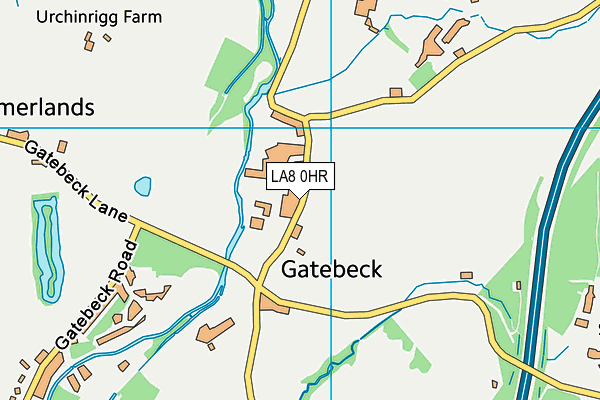 LA8 0HR map - OS VectorMap District (Ordnance Survey)