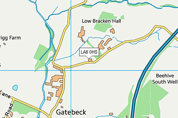 LA8 0HS map - OS VectorMap District (Ordnance Survey)