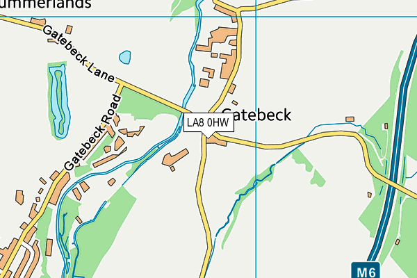 LA8 0HW map - OS VectorMap District (Ordnance Survey)