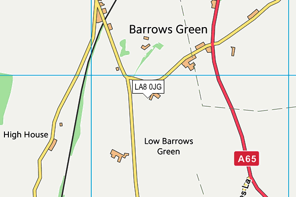 LA8 0JG map - OS VectorMap District (Ordnance Survey)