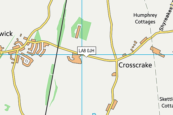 LA8 0JH map - OS VectorMap District (Ordnance Survey)