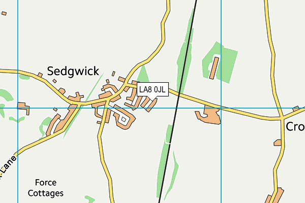 LA8 0JL map - OS VectorMap District (Ordnance Survey)