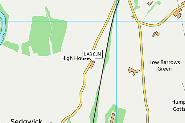 LA8 0JN map - OS VectorMap District (Ordnance Survey)