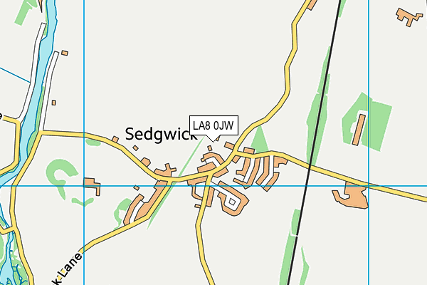 LA8 0JW map - OS VectorMap District (Ordnance Survey)