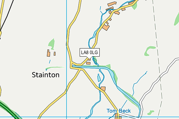 LA8 0LG map - OS VectorMap District (Ordnance Survey)