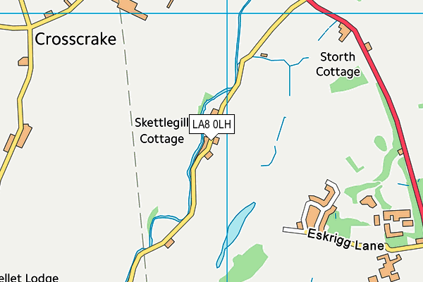 LA8 0LH map - OS VectorMap District (Ordnance Survey)