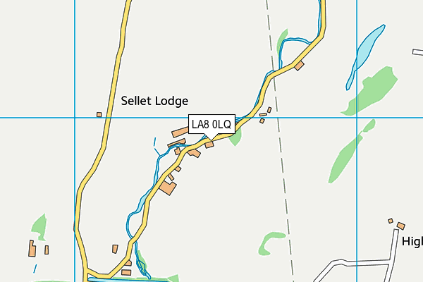 LA8 0LQ map - OS VectorMap District (Ordnance Survey)