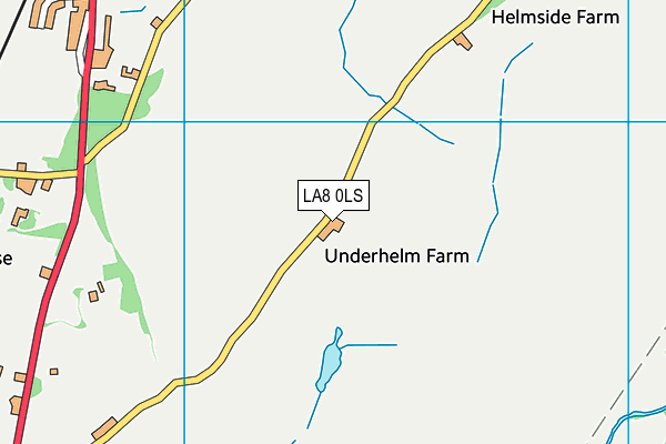 LA8 0LS map - OS VectorMap District (Ordnance Survey)