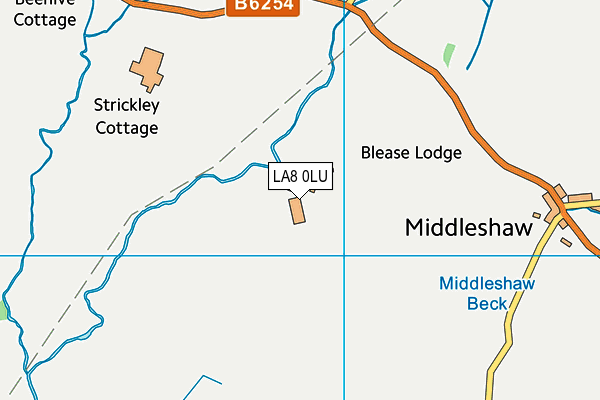 LA8 0LU map - OS VectorMap District (Ordnance Survey)