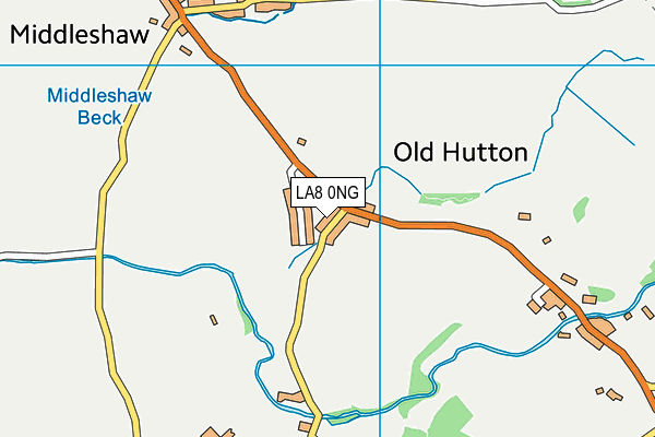 LA8 0NG map - OS VectorMap District (Ordnance Survey)