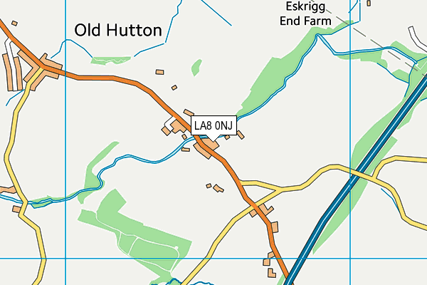 LA8 0NJ map - OS VectorMap District (Ordnance Survey)