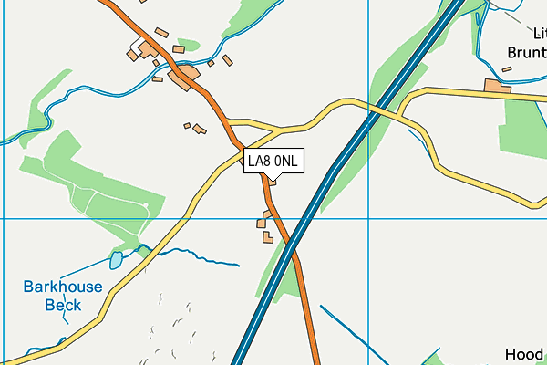 LA8 0NL map - OS VectorMap District (Ordnance Survey)