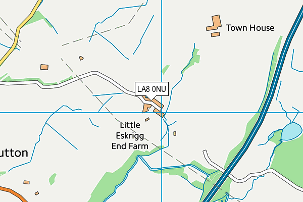 LA8 0NU map - OS VectorMap District (Ordnance Survey)