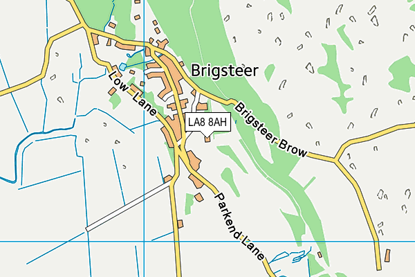 LA8 8AH map - OS VectorMap District (Ordnance Survey)