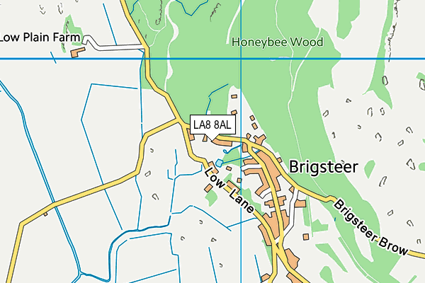 LA8 8AL map - OS VectorMap District (Ordnance Survey)