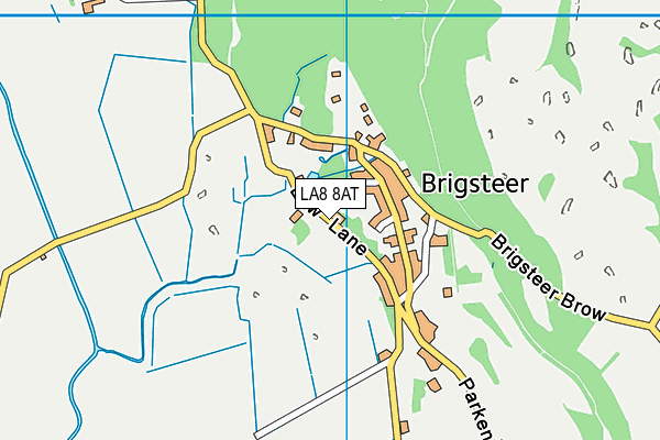 LA8 8AT map - OS VectorMap District (Ordnance Survey)
