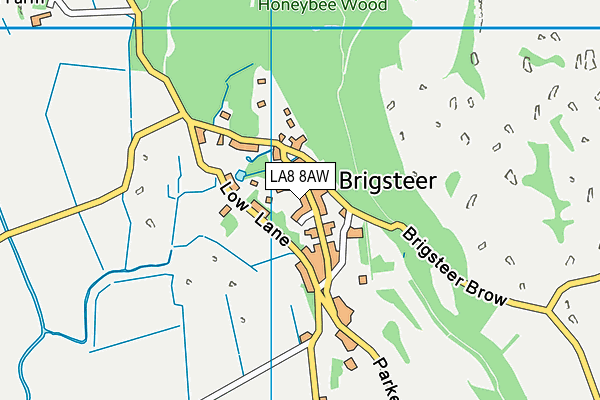 LA8 8AW map - OS VectorMap District (Ordnance Survey)