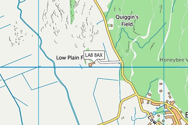 LA8 8AX map - OS VectorMap District (Ordnance Survey)