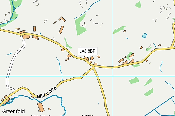 LA8 8BP map - OS VectorMap District (Ordnance Survey)